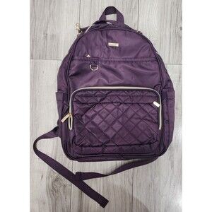 LANDICI Black Diaper Bag Backpack (16x11x6) Multifunction Travel Day Bag